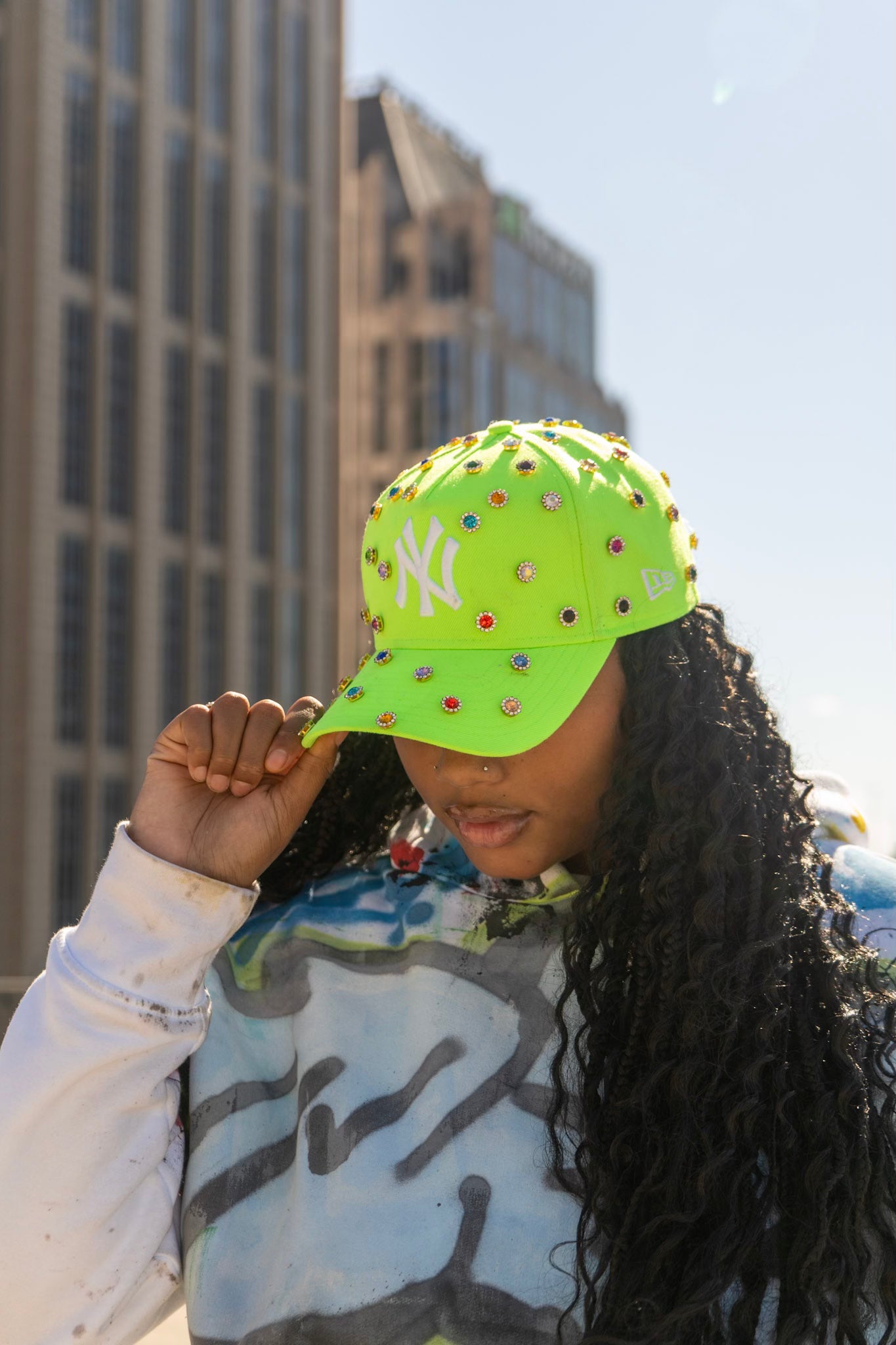 Be Brave Rhinestone Hat